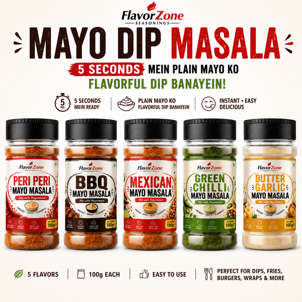 Flavor Zone Mayo Dip Masala – 5 Flavors | 100g Each